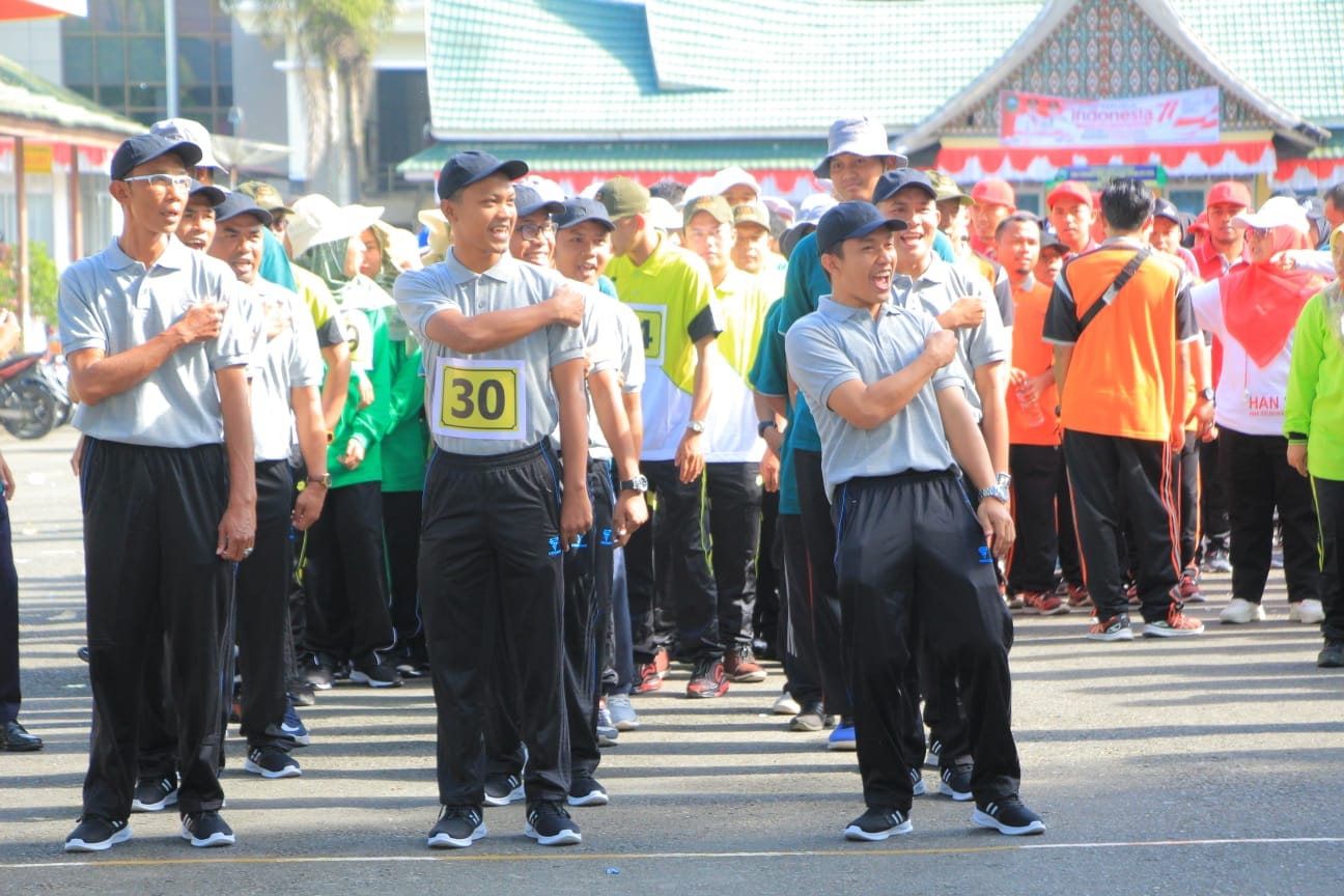 Peringatan HUT RI Ke 77 Dinas Kesehatan Kabupaten Pasaman